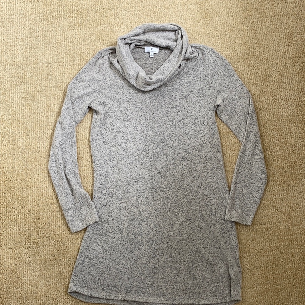 Socialite medium gray cowl neck dress